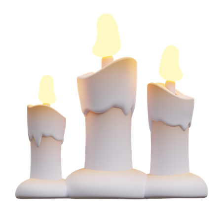 Velas encendidas  3D Icon