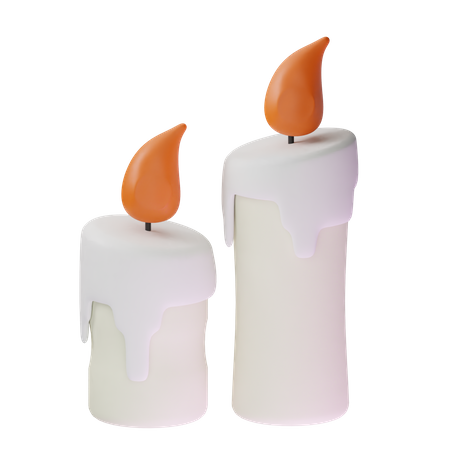 Velas encendidas  3D Icon