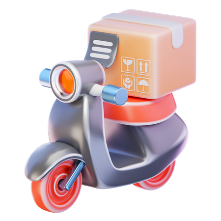 Vélo de livraison  3D Icon