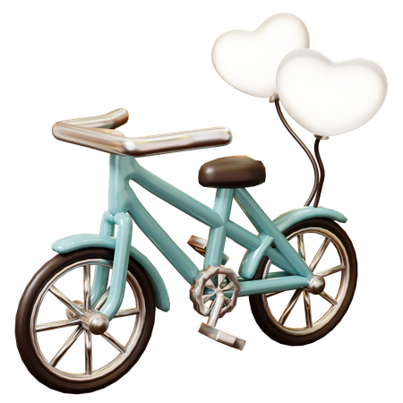 Vélo de mariage  3D Icon