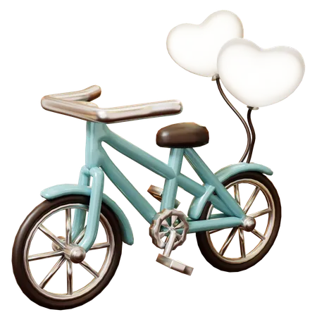 Vélo de mariage  3D Icon