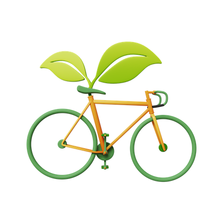 Vélo vert  3D Icon