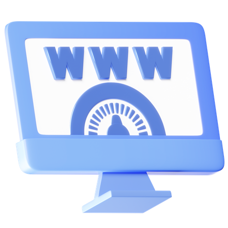 Velocidad de Internet  3D Icon