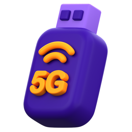 Velocidad usb 5g  3D Icon