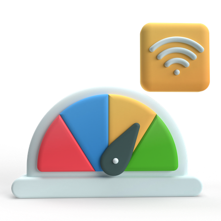 Velocidade da internet  3D Icon