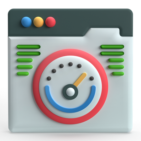 Velocidade da página  3D Icon