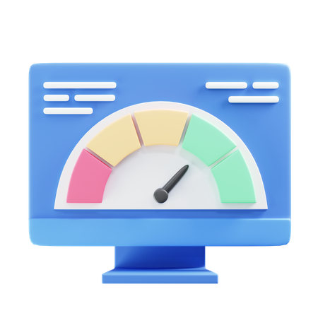 Velocidade do navegador  3D Icon