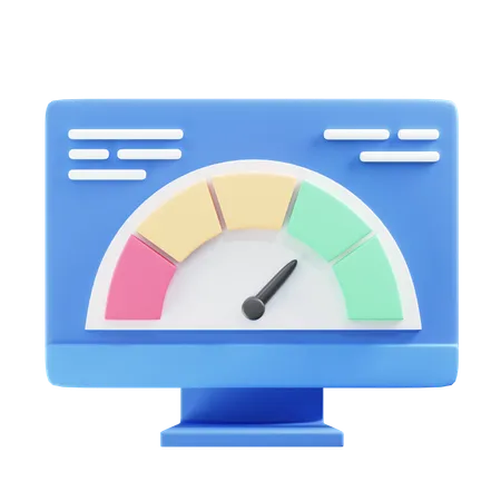 Velocidade do navegador  3D Icon