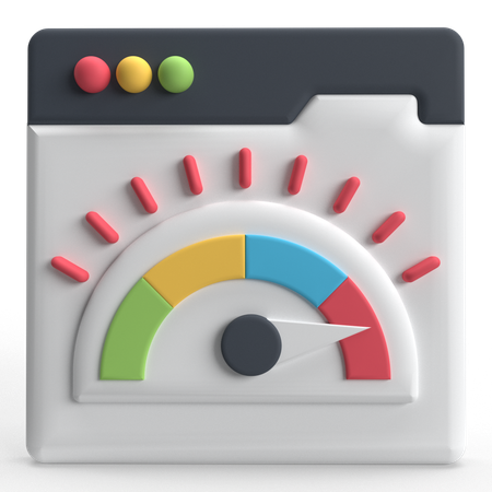 Velocidade do site  3D Icon