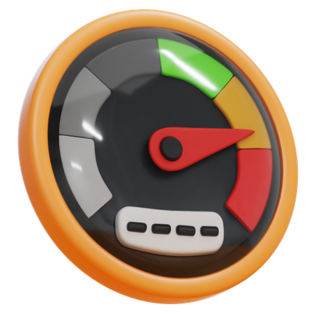 Velocímetro  3D Icon