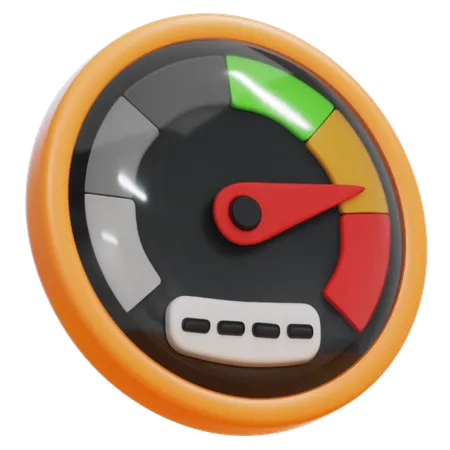 Velocímetro  3D Icon