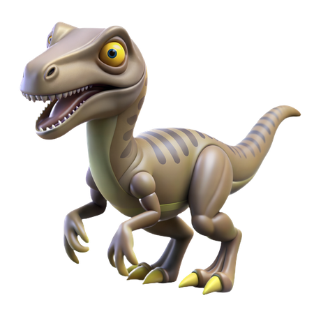 Dinosaure vélociraptor  3D Icon