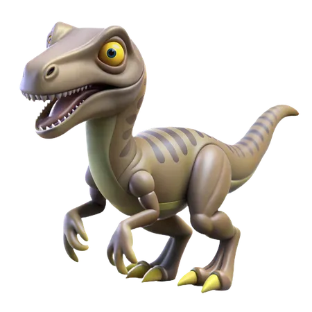 Dinossauro velociraptor  3D Icon