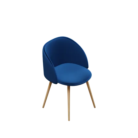 Velvet Dining Chair  3D Icon