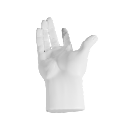 Ven aquí gesto con la mano  3D Illustration