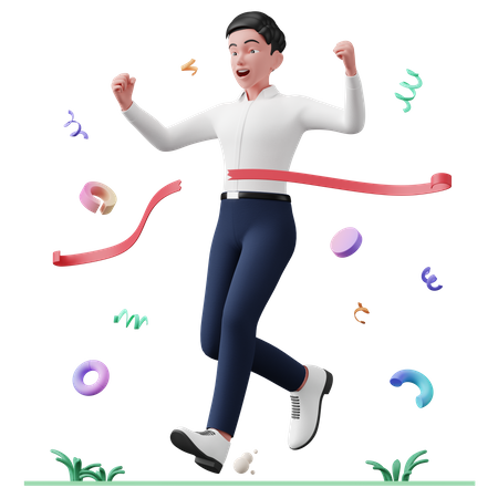 Vencedor da competição de negócios  3D Icon
