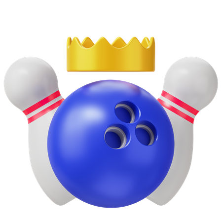 Vencedor do boliche  3D Icon