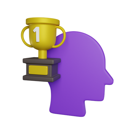 Troféu e vitória  3D Icon