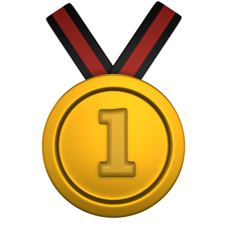 Medalha de vencedor  3D Icon