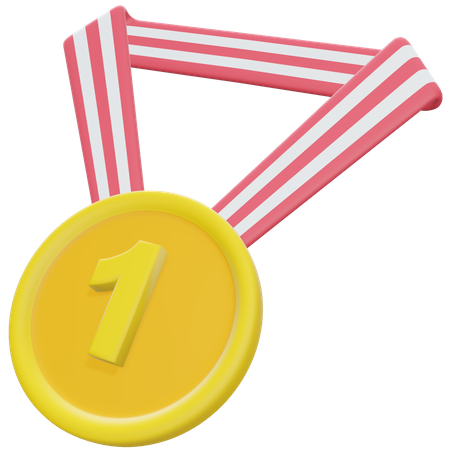 Medalha de vencedor  3D Illustration