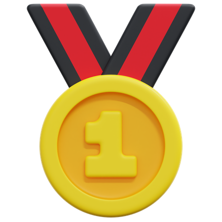 Medalha de vencedor  3D Icon