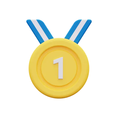 Medalha de vencedor  3D Icon