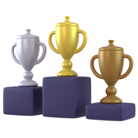 Pódio vencedor  3D Icon