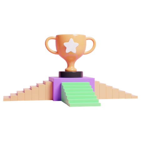 Pódio vencedor  3D Icon