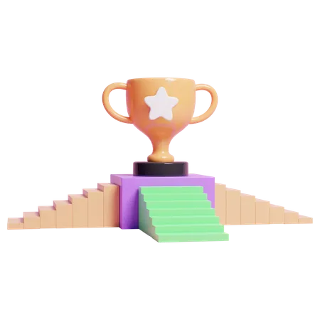 Pódio vencedor  3D Icon