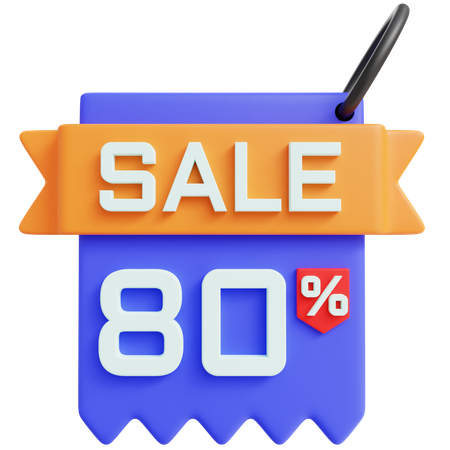 Venda 80 por cento  3D Icon