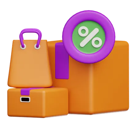 Venda compras  3D Icon