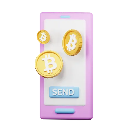 Venda de bitcoins  3D Icon