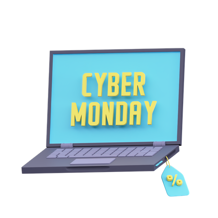 Promoção da Cyber Monday  3D Icon