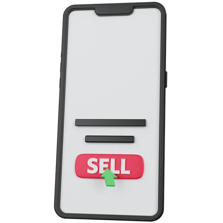 Clique para vender on-line  3D Icon