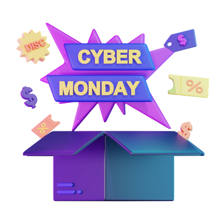 Promoção da Cyber Monday  3D Icon