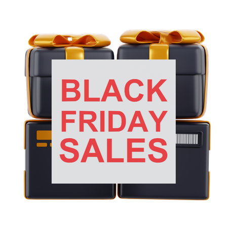 Vendas da Black Friday  3D Icon