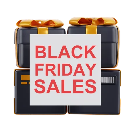 Vendas da Black Friday  3D Icon