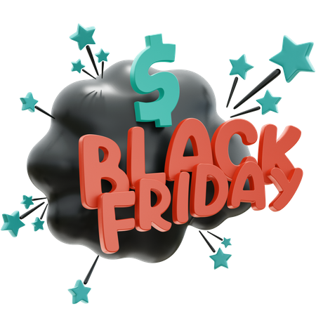 Vendredi noir  3D Icon