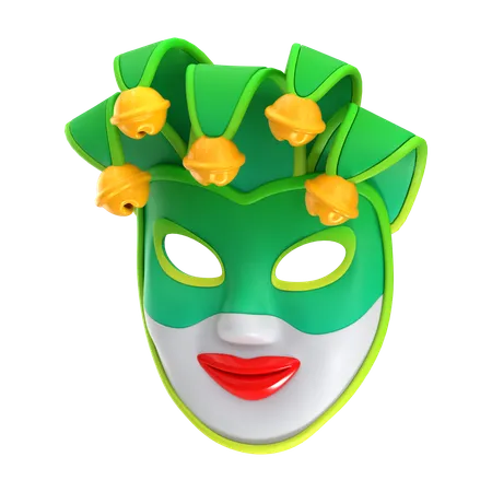 3 D Rendering Carnival Venetian Mask Icon 3D Icon