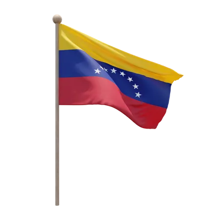 Venezuela Flagpole 3D Icon