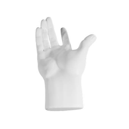 Venha aqui gesto com a mão  3D Illustration