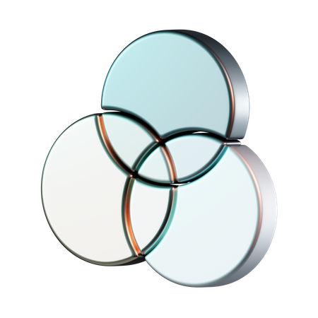 Venn Chart  3D Icon