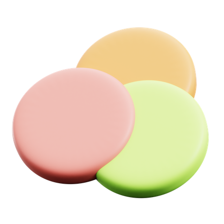 Venn Chart  3D Icon