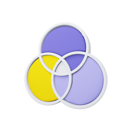 Venn Diagram  3D Icon