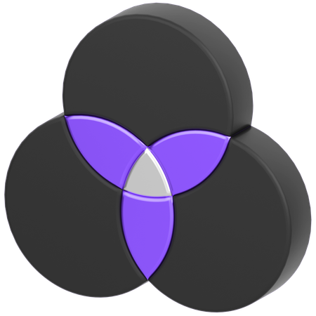 Venn Diagram  3D Icon