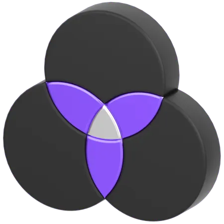 Venn Diagram  3D Icon