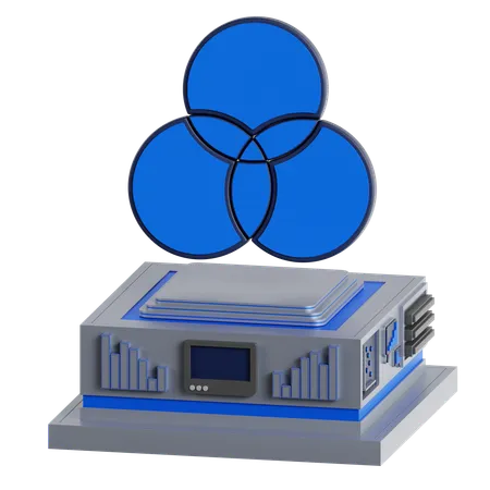 Venn Diagram  3D Icon