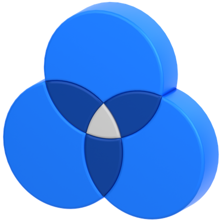 Venn diagram  3D Icon