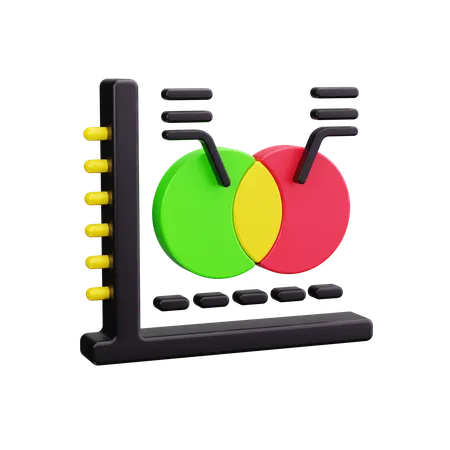 Venn-Diagramm  3D Icon