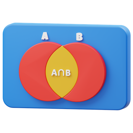Venn-Diagramm  3D Icon